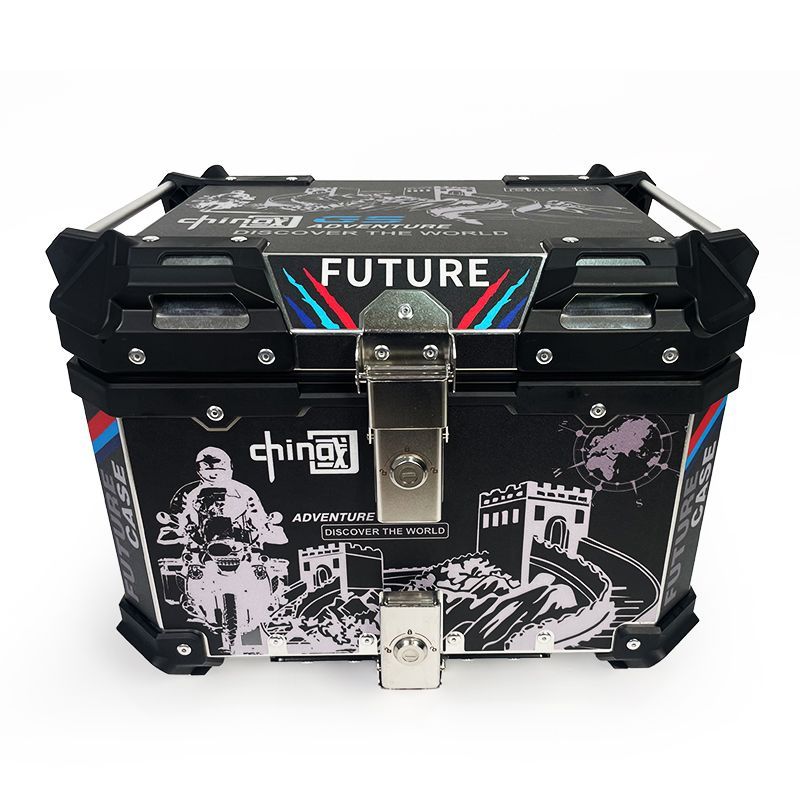 {公司貨 最低價}后來之箱摩托車鋁合金尾箱AFR豪爵UHR小牛九號電動車UY機車后備箱 3