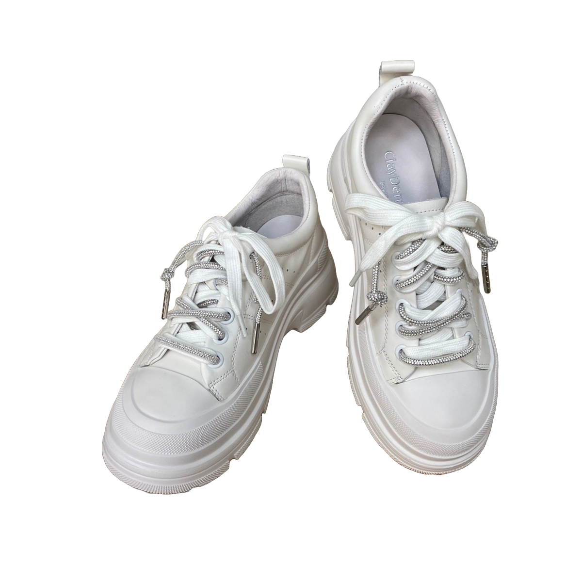 【DeSire】潮流造型厚底休閒鞋-白色(90)