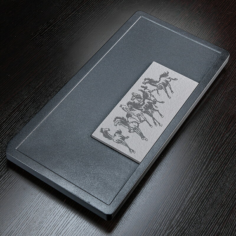 茶盤/茶臺/茶托盤 家用排水式仿實木整塊託盤小型茶海現代簡約小功夫茶臺帶排水【CM18816】