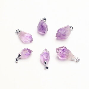 天然紫水晶原石吊墜原礦男女款水晶項鏈飾品禮物療俞能量石