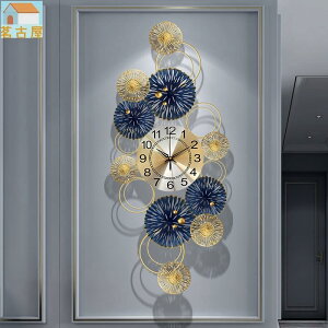 輕奢墻面裝飾鐘表 藝術時鐘 大氣掛表 靜音掛鐘簡約時尚鐵藝時鐘