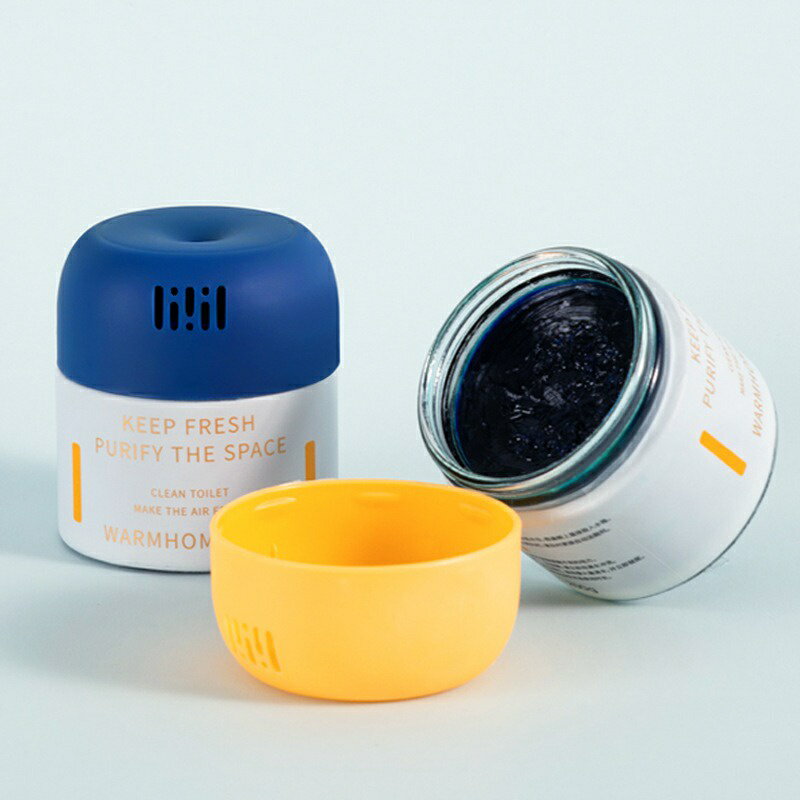 台灣現貨 植物清香型 罐裝 馬桶自動清潔劑 藍泡泡潔廁靈 除臭 去異味 清潔凝膠 廁所 潔廁寶 清潔劑 #丹丹悅生活 2