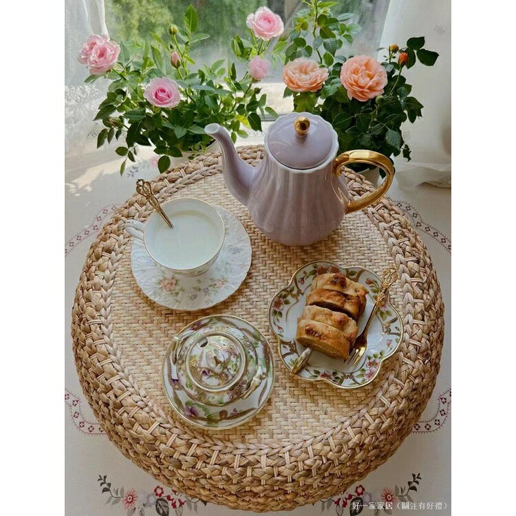 【新品促銷】日式藤編飄窗桌子地毯上的小茶幾榻榻米網紅家用迷你收納矮桌茶桌