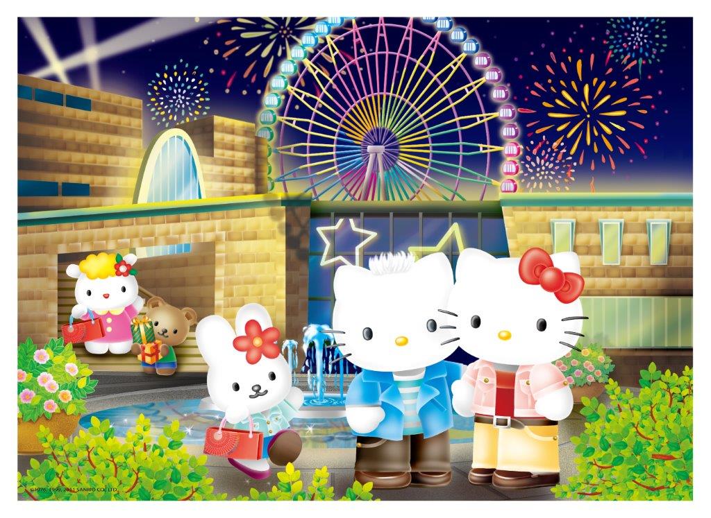 Hello Kitty&Dear Daniel煙花摩天輪拼圖520片