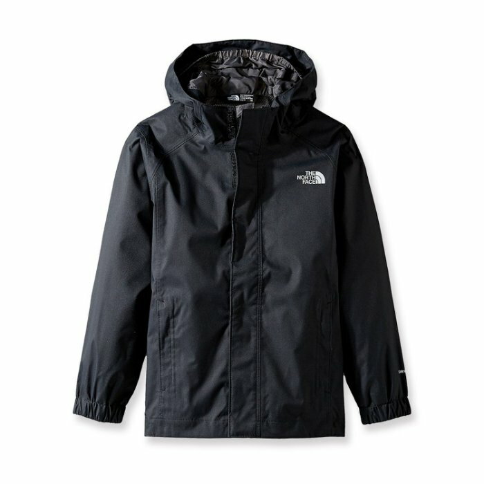 美國百分百【The North Face】連帽外套 TNF 北臉 夾克 Dryvent 防水 透氣 黑色 青年版  I713