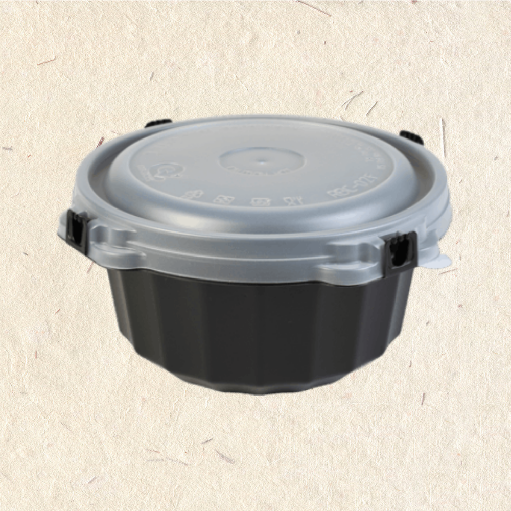 RELOCKS RBC-03 防漏碗 扣式餐盒 微波餐盒 黑色餐盒 自扣盒 外帶餐盒 便當盒 自扣 免洗碗 外帶碗 湯碗 麵碗 餐碗 碗盤 一次性餐盒 環保餐盒 RBC 03 1