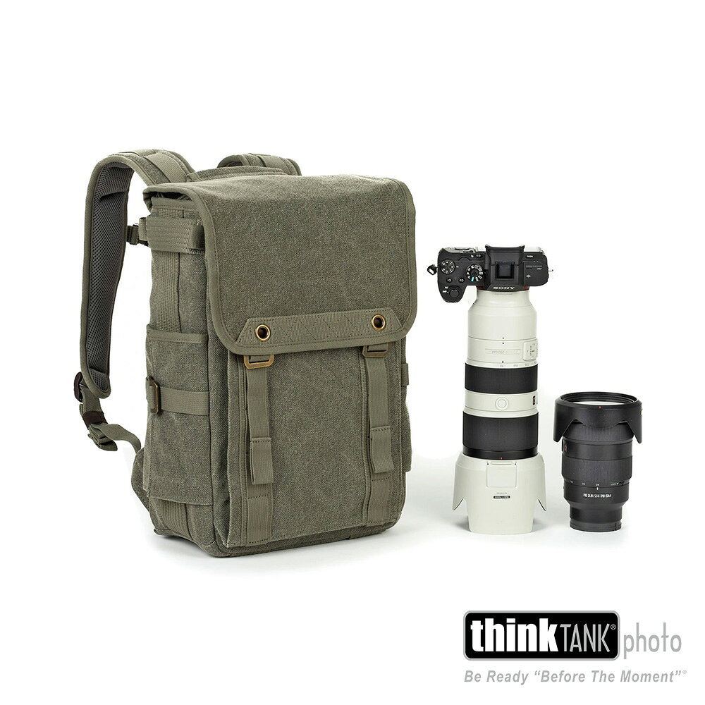 限時★.. 【thinkTank 創意坦克】Retrospective® Backpack 15 復古系列 15號 後背包-軍綠 TTP720479 1機4鏡 15吋筆電 公司貨【夏日限時 全館點數5倍送】