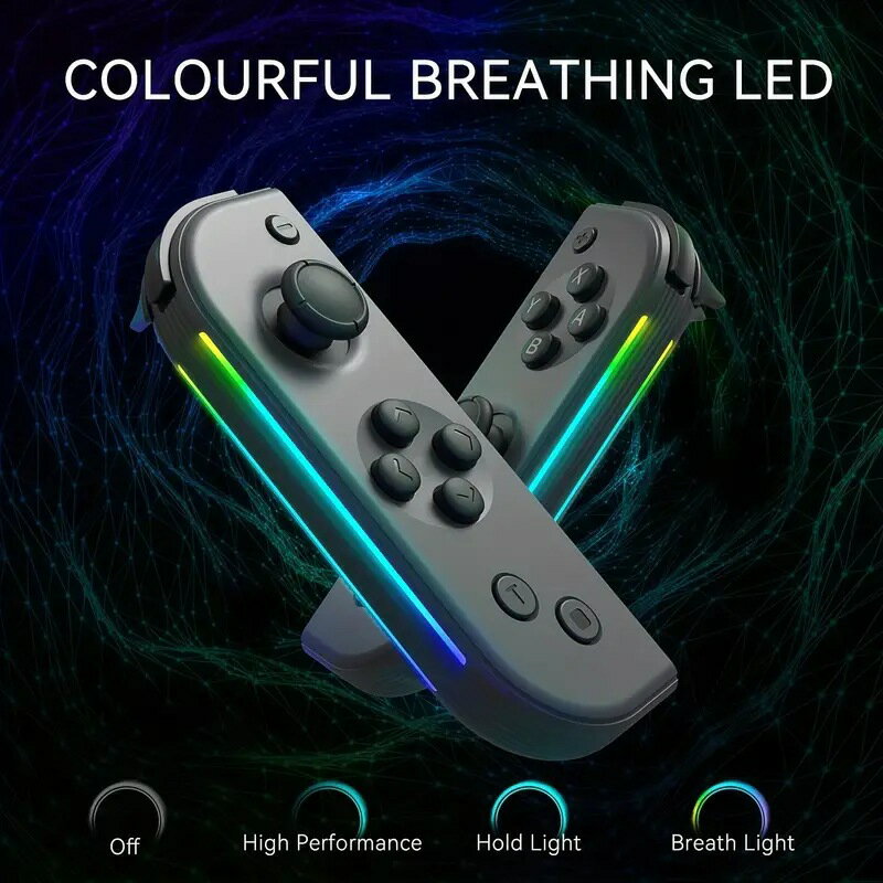 任天堂switch JOYCON手柄一鍵喚醒藍芽手柄NS體感震動ROG燈