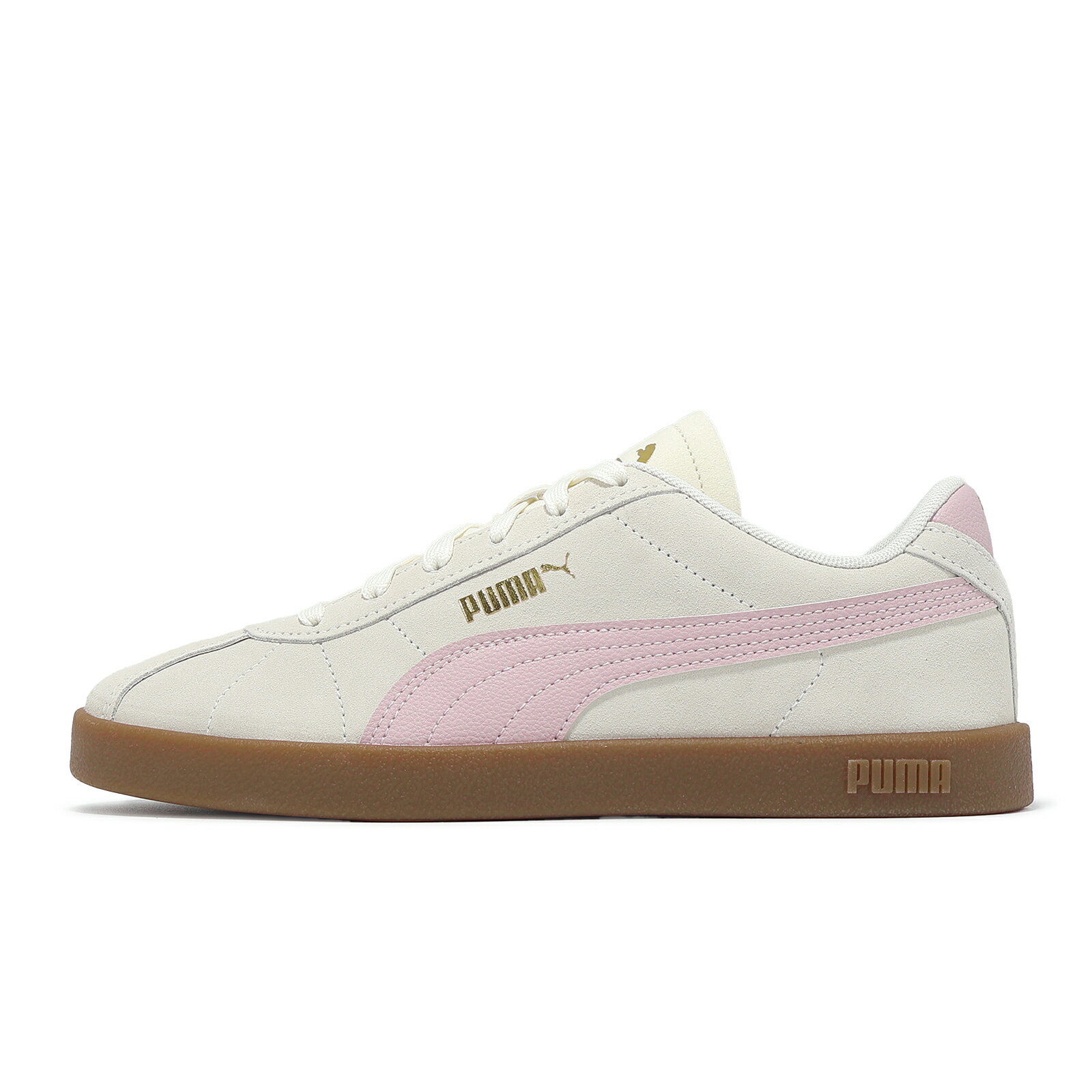 Puma 休閒鞋 Club II 男鞋 女鞋 米白 粉 麂皮 膠底 運動鞋