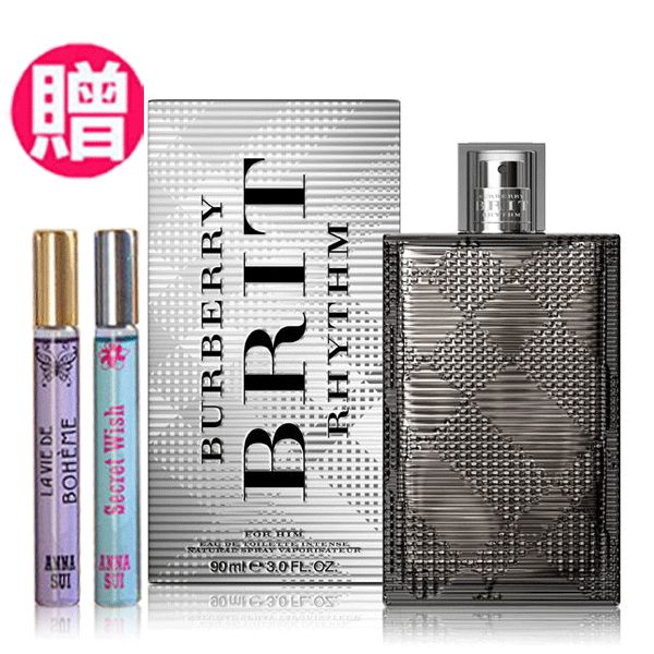 BURBERRY 金屬搖滾風格男性淡香水 90ml 全新公司貨 贈安娜蘇香氛滾珠筆10ml(裸裝瓶)《Belle倍莉小舖》