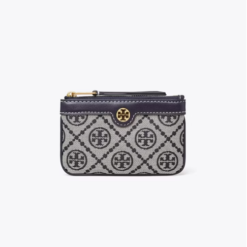 Tory burch monogram card 2025 case keyring