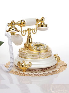 仿古電話機歐式古董復古電話創意時尚家用座機田園辦公電話機座機 文藝男女