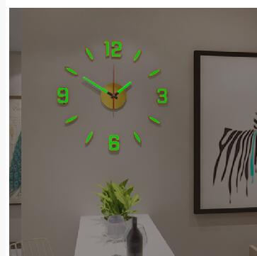 DIY免打孔掛鐘家用客廳裝飾鐘錶時尚掛墻時鐘極簡約創意壁鐘掛錶【摩可美家】
