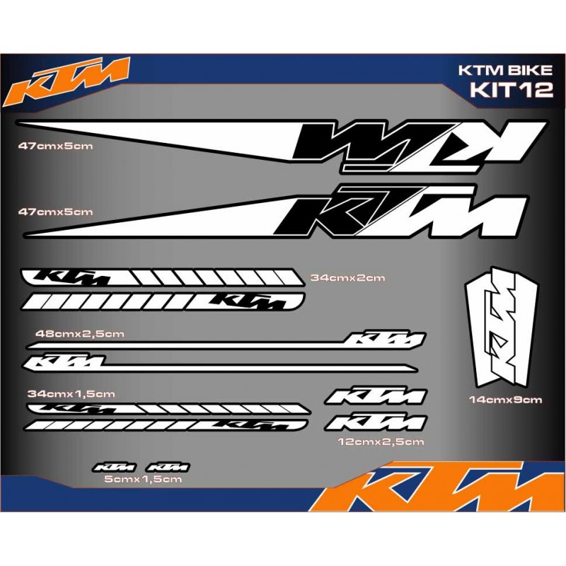 KTM-3 山地車貼紙反光車貼鏤空貼雕刻貼裝飾貼改裝貼反光防曬