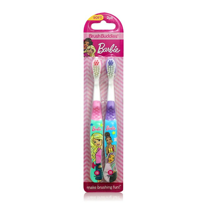 【美國熱銷卡通 Barbie】2入兒童牙刷