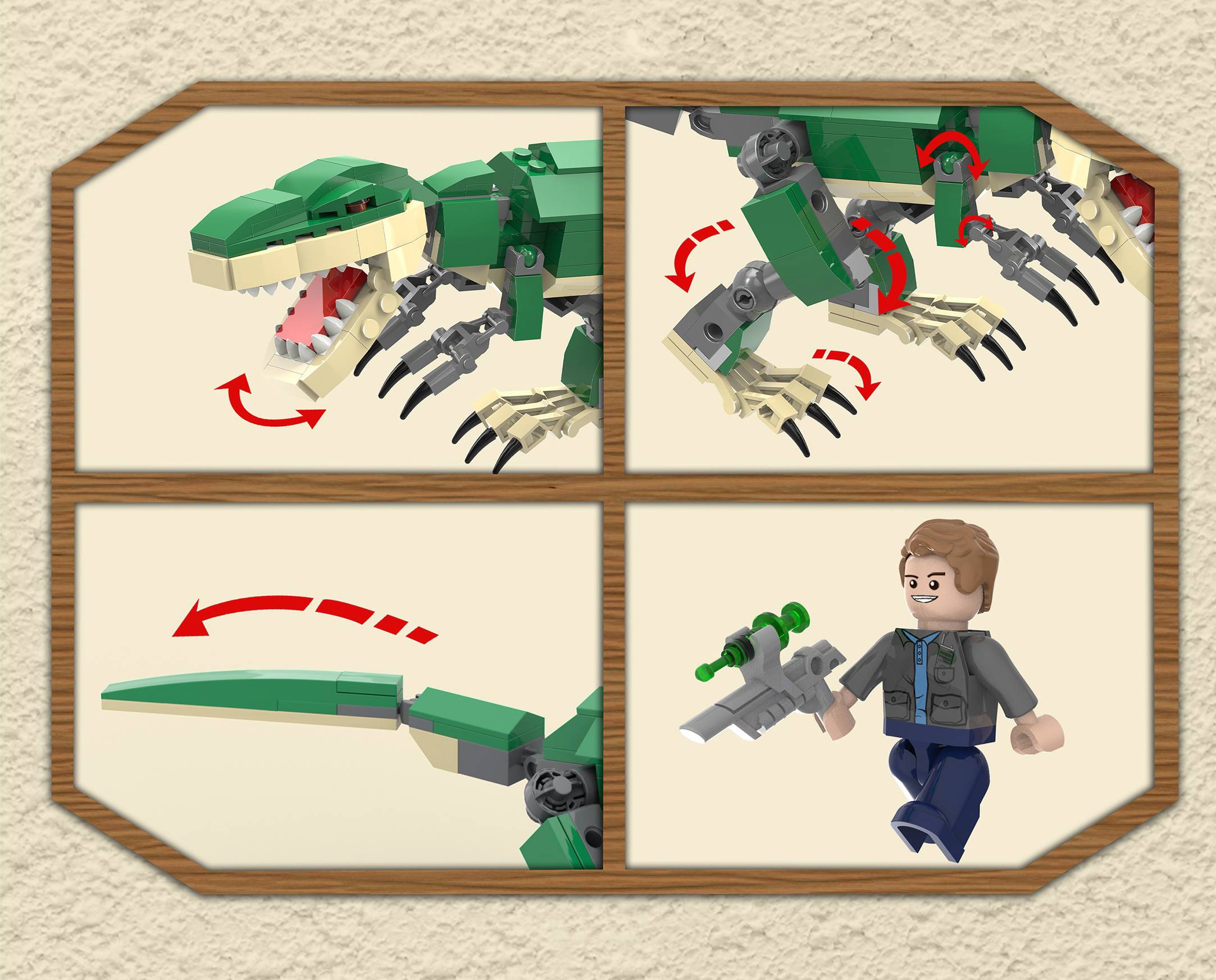 【BanBao邦寶積木楚崴】- EW-1013侏儸紀系列-暴龍 3