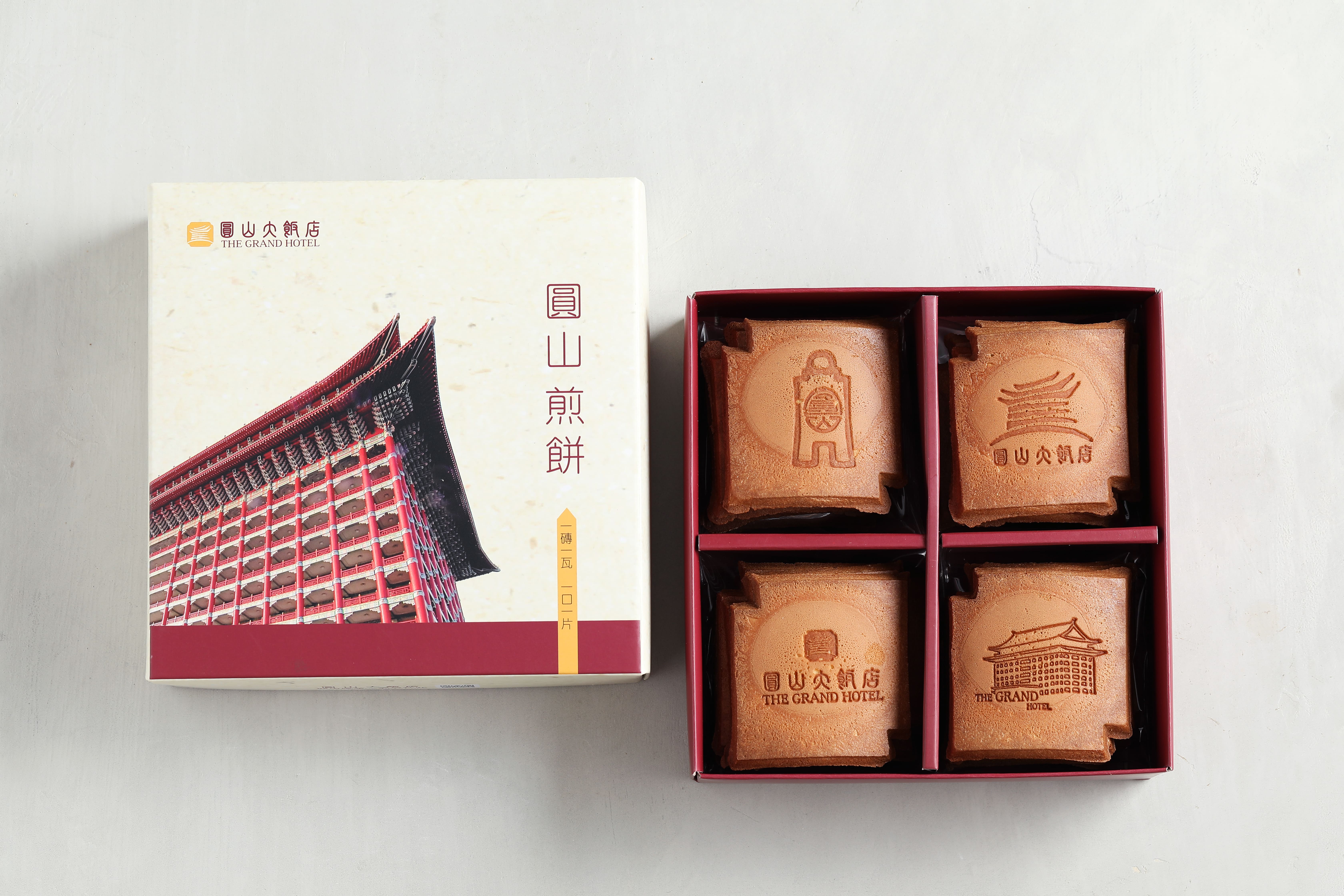 圓山煎餅禮盒(2片/包、12包/盒)_瓦片造型 1