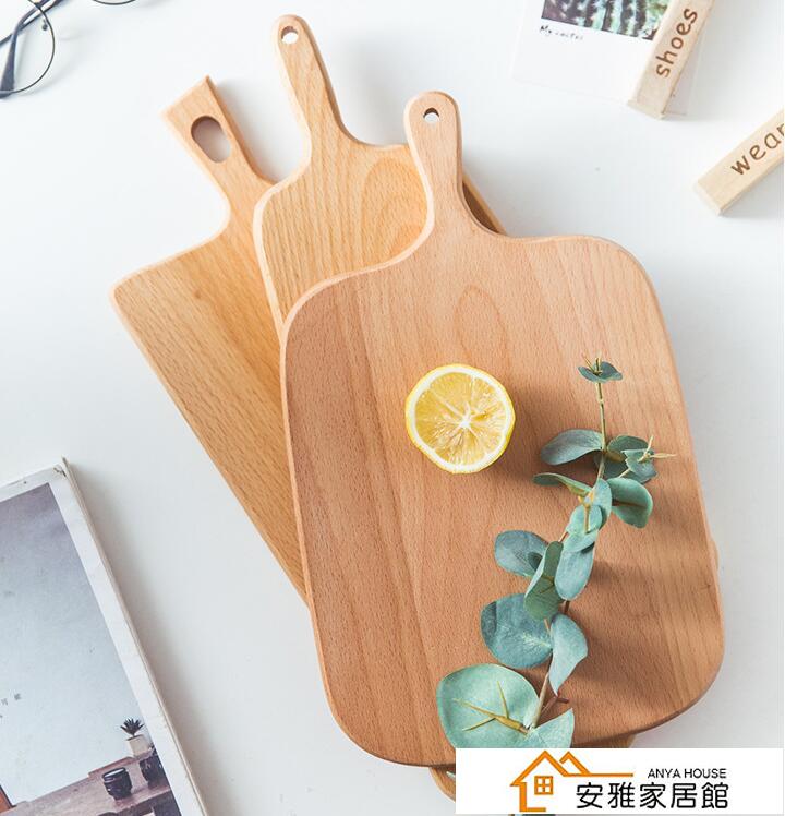 家用廚房案板切菜板竹方形粘板小號實木菜板水果砧板切板面板~青木鋪子