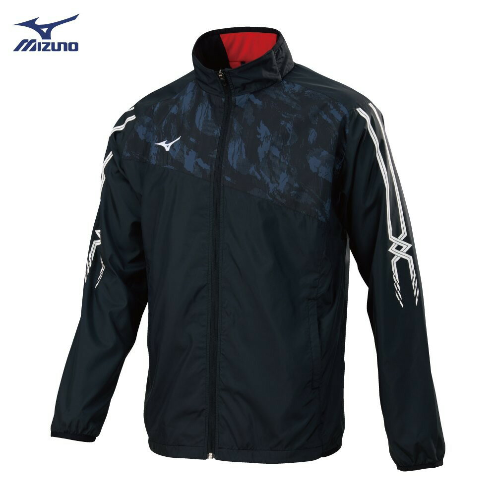 美津濃 MIZUNO 男款風衣套裝 保暖 外套 32TE859299 (黑) 大尺碼