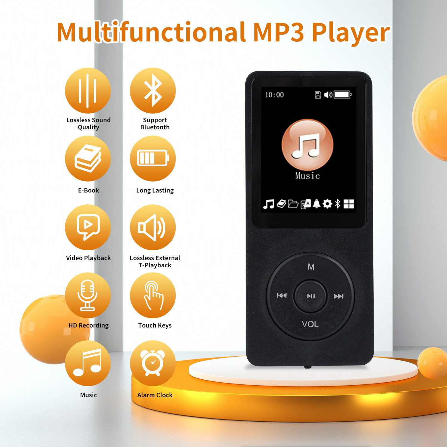 【32G插卡藍芽】MP3播放器 MP4播放器 音樂播放器 隨身聽 學生隨身聽 外貿版 內建喇叭 錄音功能 藍芽5.0 長效續航 輕巧便攜