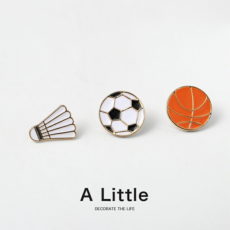 足球 運動系列 小胸針 可愛日系金屬徽章別針包包裝飾品