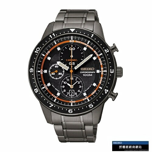 送禮首選★SEIKO CS時尚運動風格三眼計時碼錶/黑/SNDF41P1(7T92-0RD0SD) SK005 附提袋【全館滿額折價★APP下單跨店最高22%點數回饋】