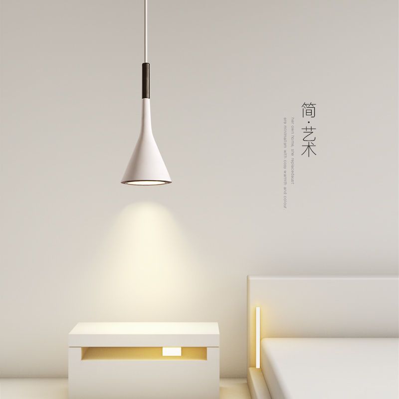 床頭吊燈 現代簡約北歐ins網紅風床頭小吊燈餐廳極簡臥室吊燈 夢露日記