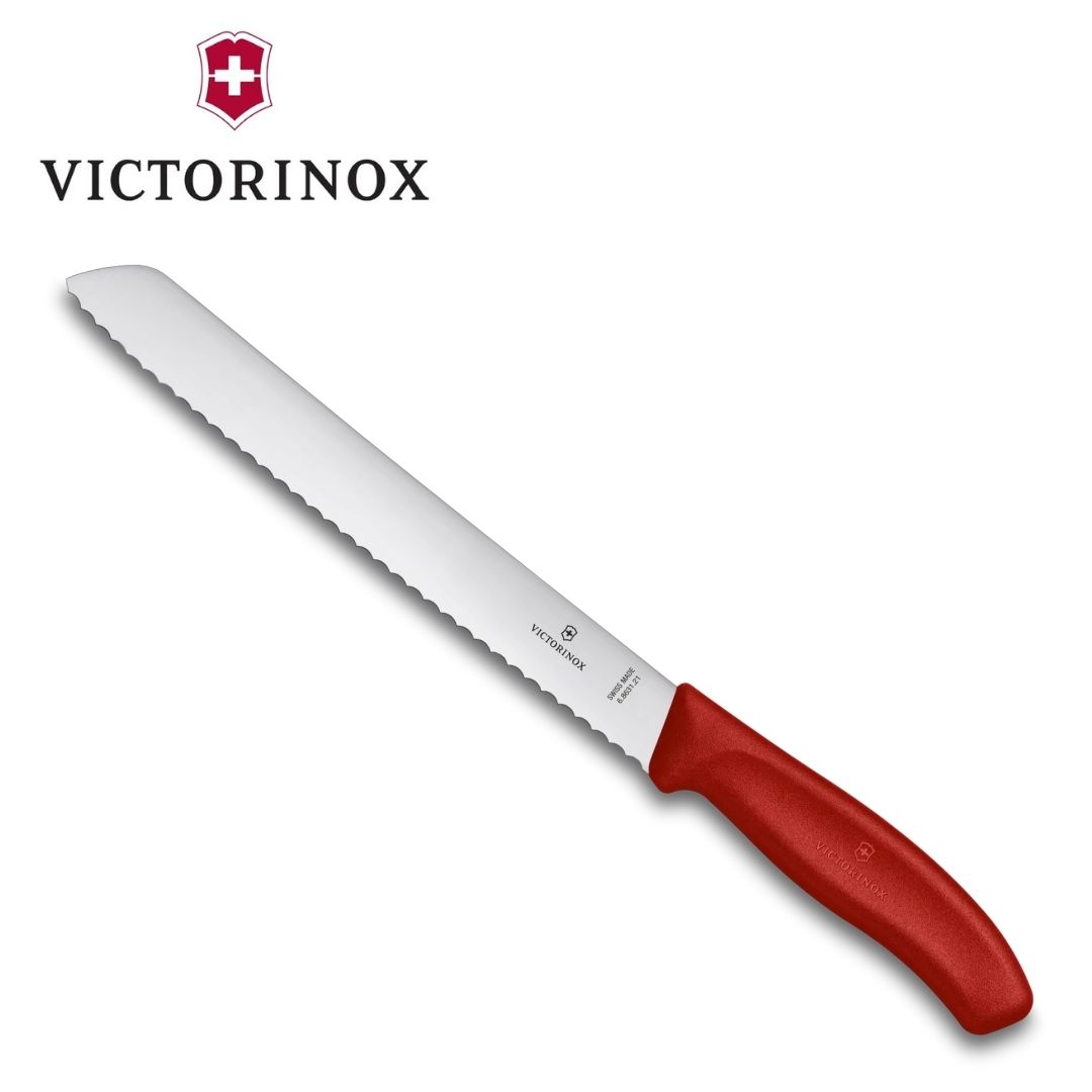 VICTORINOX 瑞士維氏 麵包刀 紅色 (6.8631.21B) Swiss Classic 麵包刀