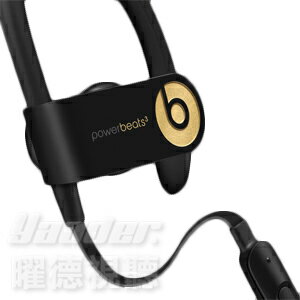 <br/><br/>  【曜德】Beats Powerbeats 3 Wireless 黑金 無線藍芽 運動型耳掛式耳機 防汗 ★ 免運 ★ 送星巴克隨行卡 ★<br/><br/>