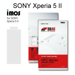 【iMos】3SAS系列保護貼 SONY Xperia 5 II (6.1吋) 正面、背面 超潑水、防污、抗刮