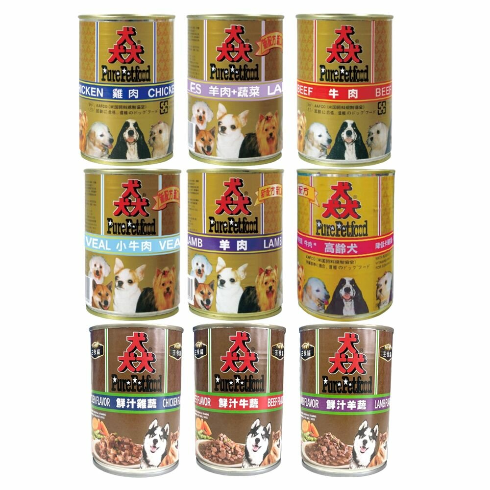 Pure 猋罐頭【48罐組】 385g 猋狗罐頭 湯汁罐 主食狗罐 狗罐頭  公司貨『🐶🐱Ayumi』【 寵物用品 狂殺 ★ 滿額現抵$480 】請注意 部分出貨時間較長 1