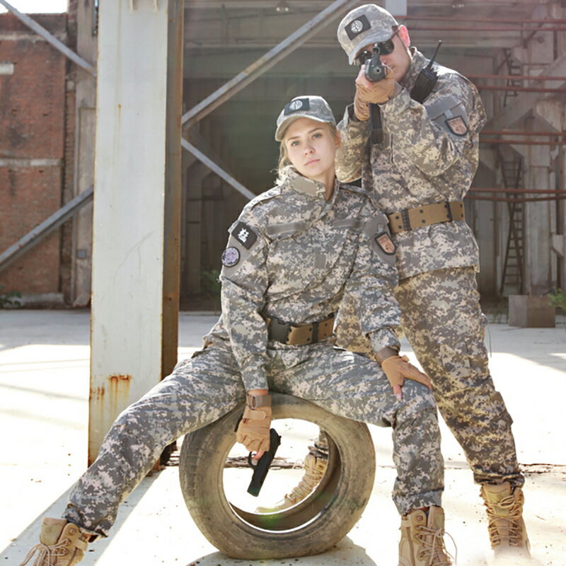 美軍ACU戰術服套裝男春秋季外套耐磨CS野戰戶外裝備作訓服作戰服