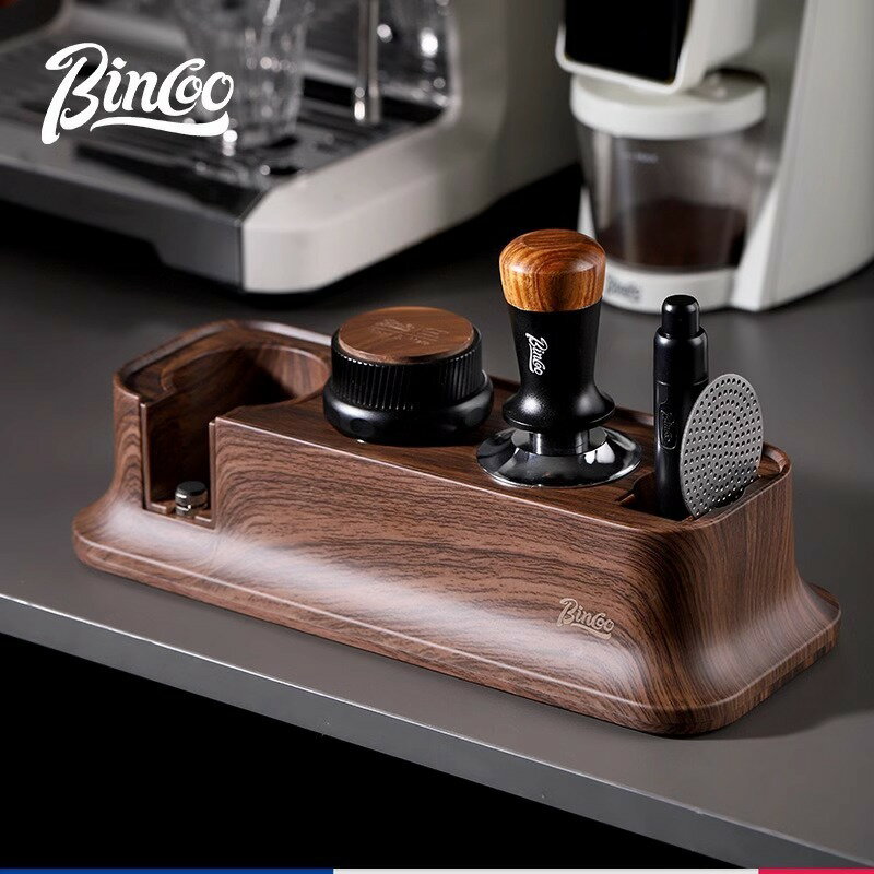 Bincoo咖啡布粉器壓粉器收納底座51/53/58mm通用意式咖啡器具套裝【北歐家居生活】