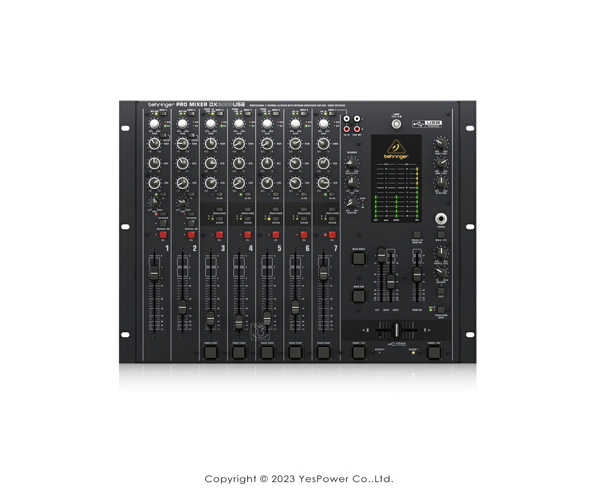 DX2000USB Behringer耳朵牌 超低噪音/光學交叉漸變推桿/USB介面