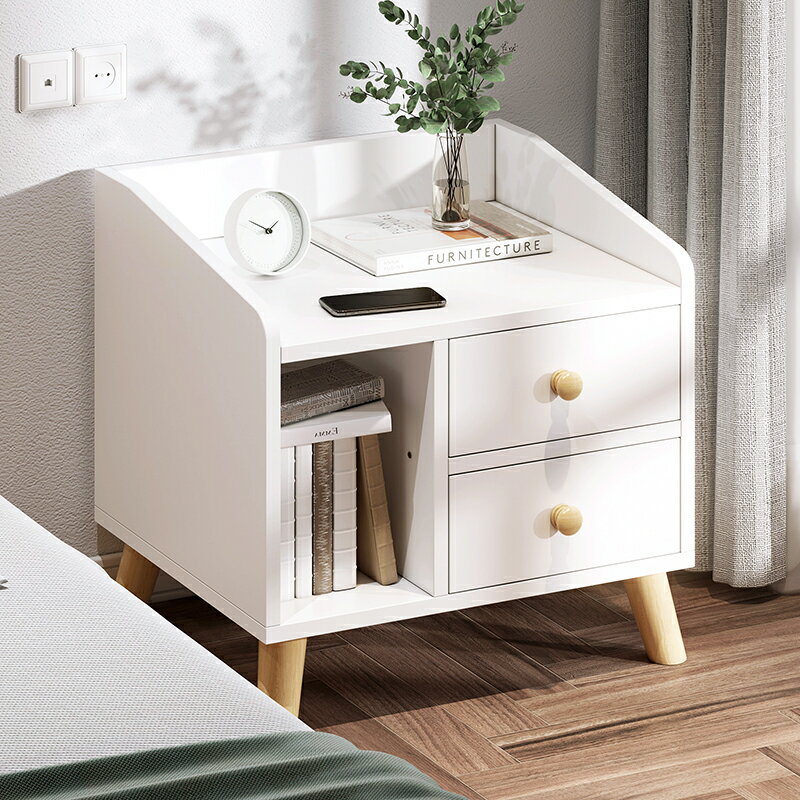 床頭櫃/床邊櫃 床頭櫃臥室簡約現代小櫃子簡易小型床頭收納櫃家用網紅儲物床邊櫃【HZ5462】