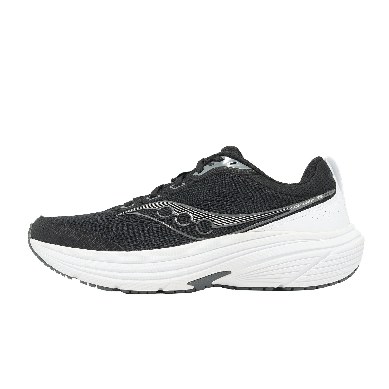 Saucony 索康尼 慢跑鞋 Cohesion 19 寬楦 男鞋 黑 支撐 緩衝 運動鞋 S1019591003