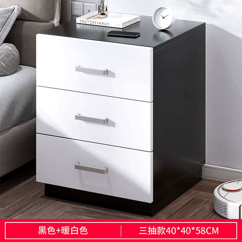 床頭柜現代簡約家用輕奢簡易臥室床邊小型置物架迷你收納柜