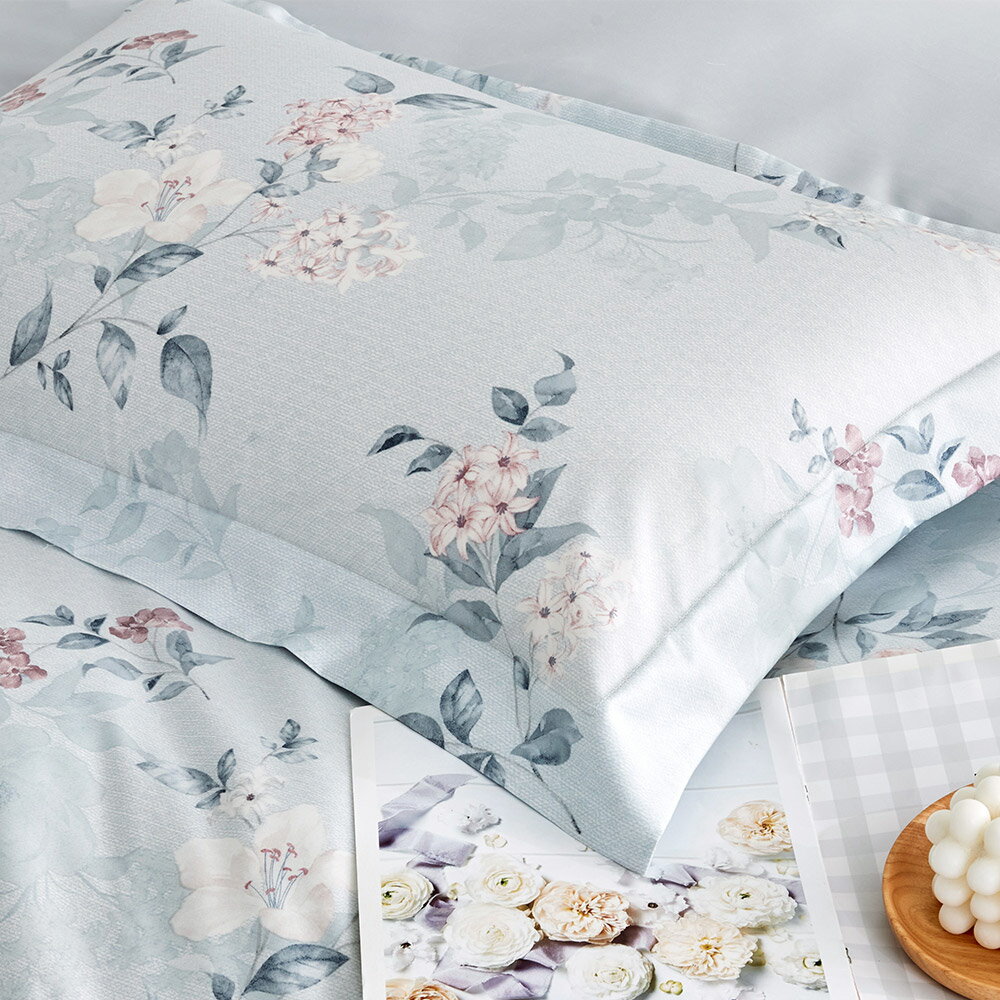 天絲棉潤系列 / 四件式兩用被床包枕套組 / 午後花園 2