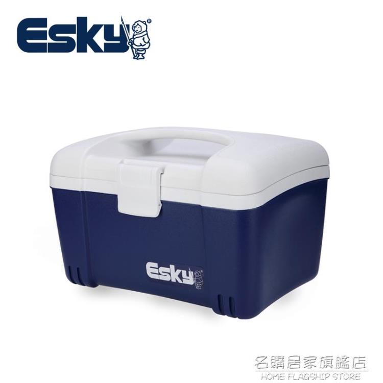熱銷推薦-esky戶外保溫箱冷藏箱家用箱車載便攜商用食品保鮮箱12L-青木鋪子