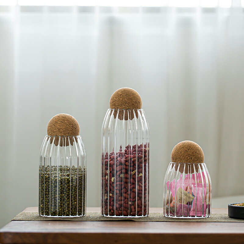 瓷牌茗玻璃茶葉罐家用高檔存罐密封罐日式透明收納罐子儲茶罐茶具