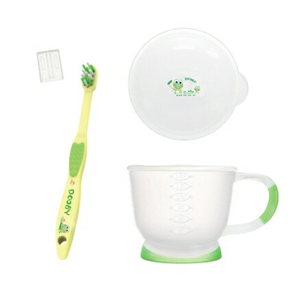 止滑漱口杯180cc(贈1-3歲牙刷+保潔蓋)