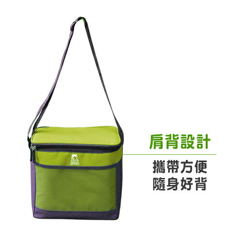 妙管家 灰熊保冷袋-綠(9L)【愛買】 3