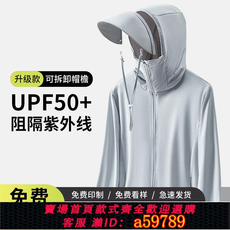 【臺灣公司 可打統編】【1822人收藏】防曬衣定製logo可拆卸帽簷工作服防紫外線訂做夏季外套冰絲防曬服