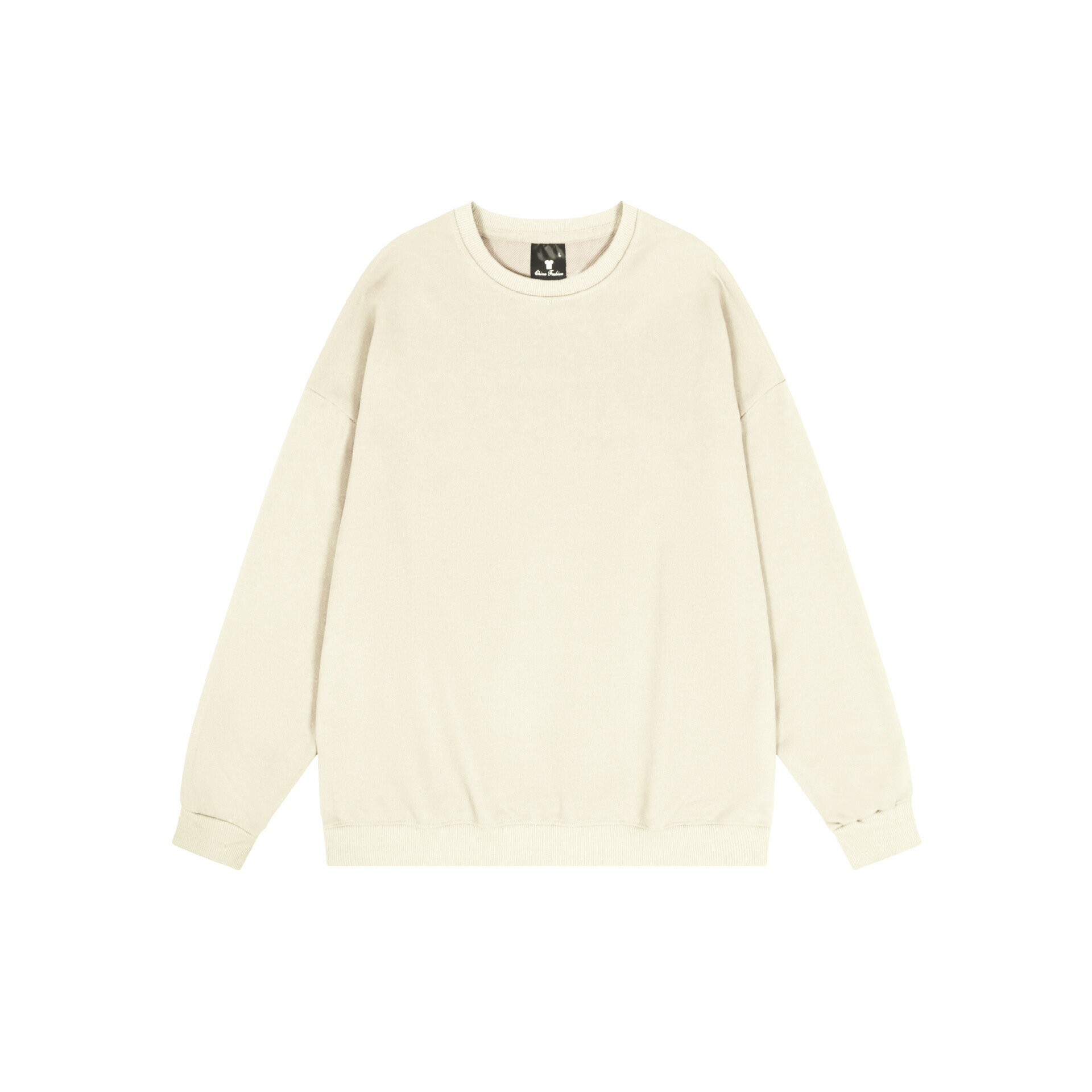 【喜挖】純色圓領斜紋T恤上衣全滌綸男女款長袖潮 5