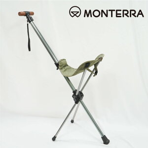 Monterra 輕量鞍型折疊騎馬椅Saddle I-3 橄欖綠 / 城市綠洲 (摺疊、折疊、露營桌椅、韓國品牌)