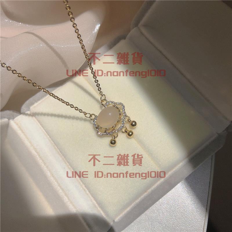 長命鎖項鏈 如意祥云平安鎖 設計高級感復古頸鏈【不二雜貨】 0