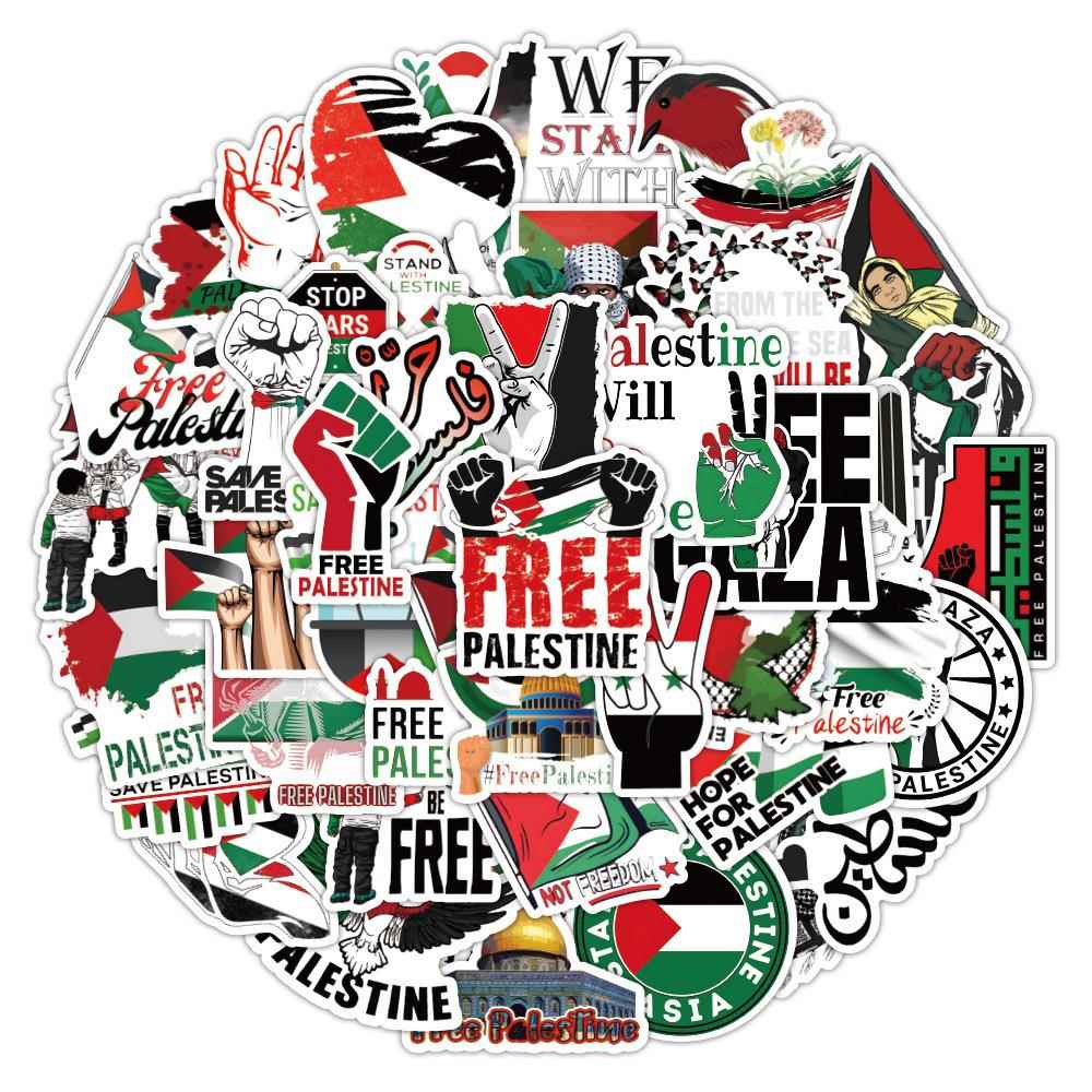 100張巴勒斯坦貼紙電腦手機殼行李箱冰箱貼畫 Palestine sticker