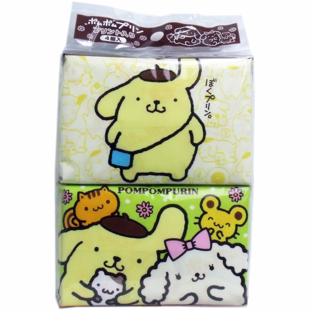 大賀屋 布丁狗 面紙 衛生紙 面紙包 六入 圖案 隨身攜帶 衛生 清潔 三麗鷗 正版 授權 J00014209