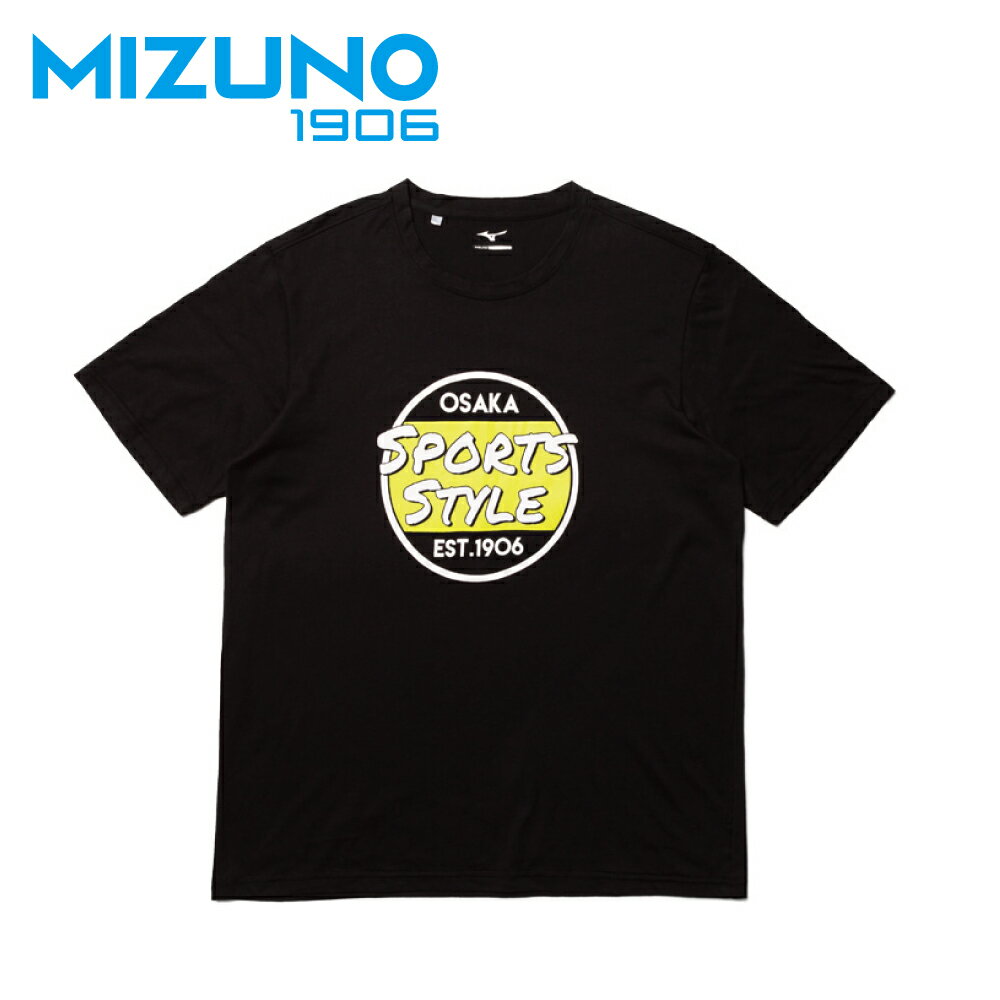 1906系列 男款短袖T恤 D2TA900509（黑）【美津濃MIZUNO】