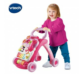 《英國 Vtech》 寶寶聲光學步車(美)-粉 東喬精品百貨